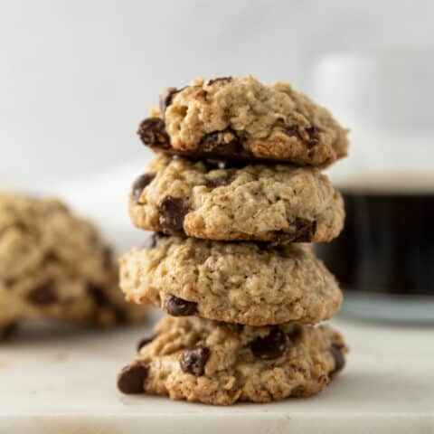 Galletas de avena con chispas de chocolate sin mantequilla