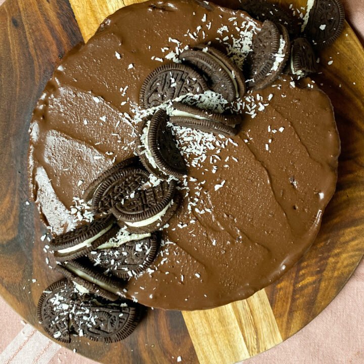 Receta de pastel de galletas Oreo